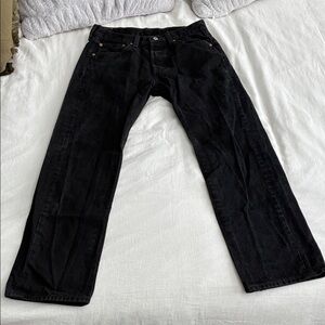 Men's Black 501 Levi’s denim jeans